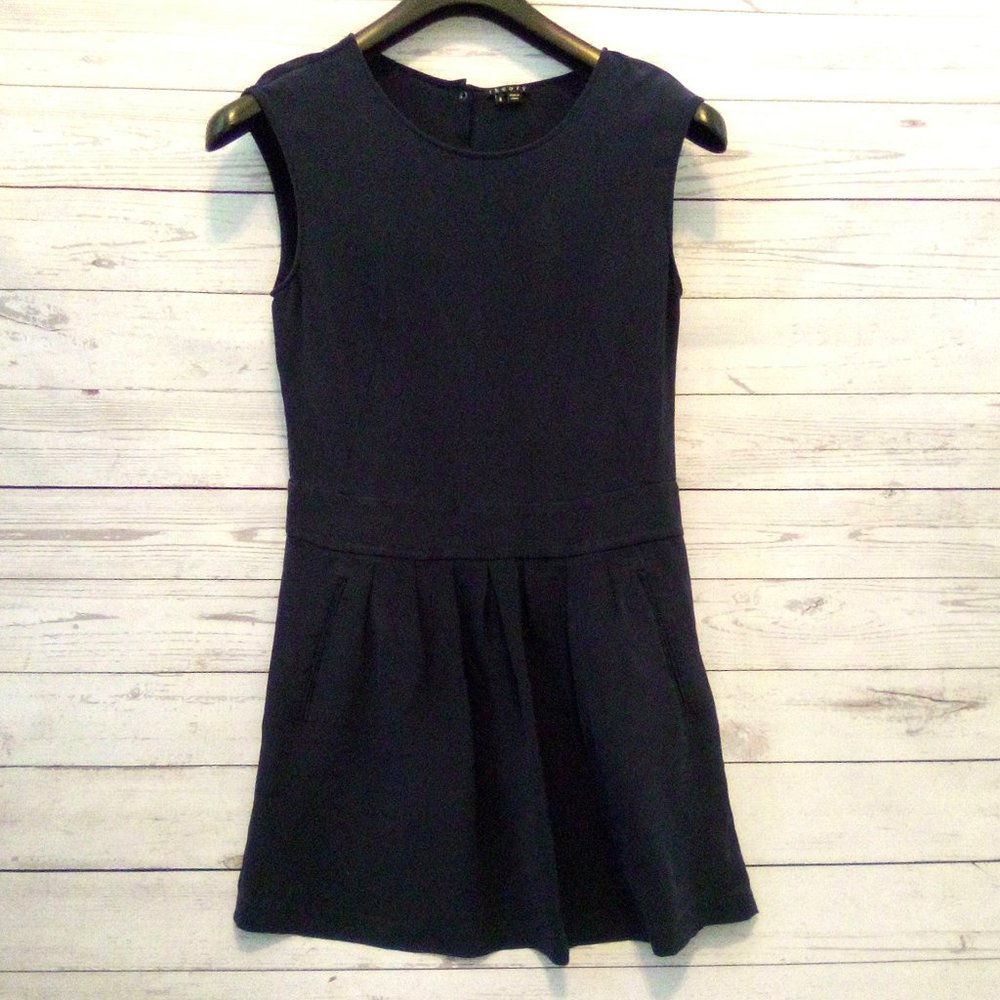 Theory Midnight Blue Silk Dress Size 8